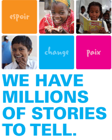 At UNICEF Canada, we have millions of stories to tell.