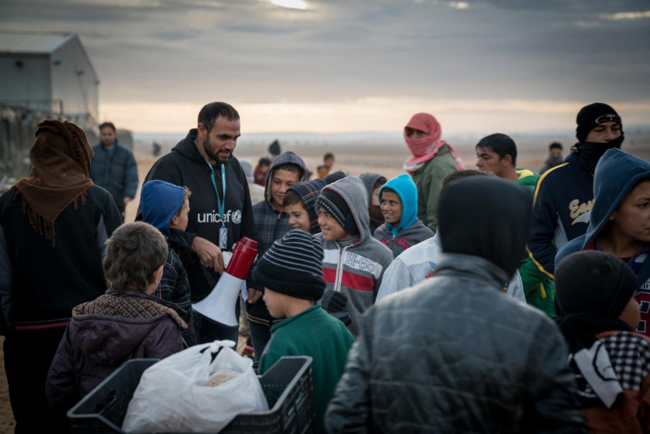 UNICEF is providing winter clothing and vouchers