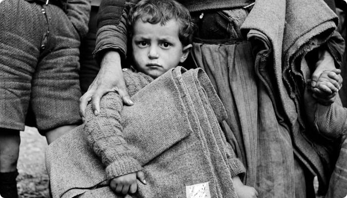 Boy with blanket