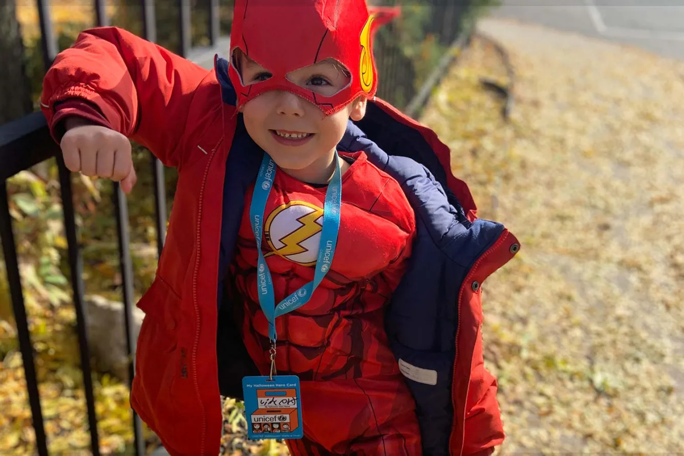 Halloween child participant