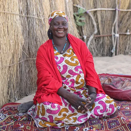 Aissata, a symbol of the fight against maternal and neonatal tetanus in Mali.