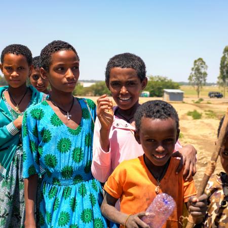 Children in Ethiopia.