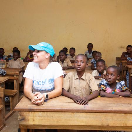 Sophie Chavanel est la chef de la communication pour le développement pour l’UNICEF en RDC.