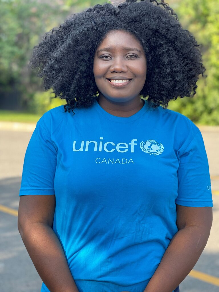 Yama Laurent, winner of the 2018 singing contest “La Voix” and UNICEF Canada ambassador