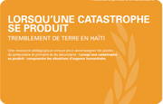 Lorsqu'une catastrophe naturelle se produit: Tremblement de terre en Haïti.