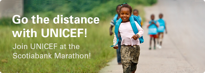 Join Team UNICEF at the Scotiabank Marathon