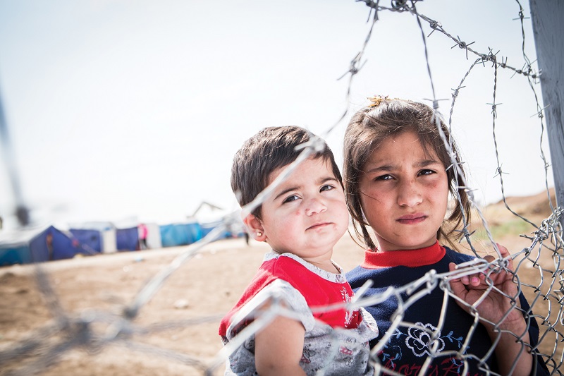 Two Syrian children