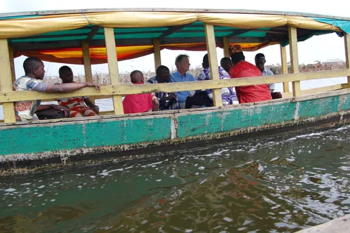 people on a boat