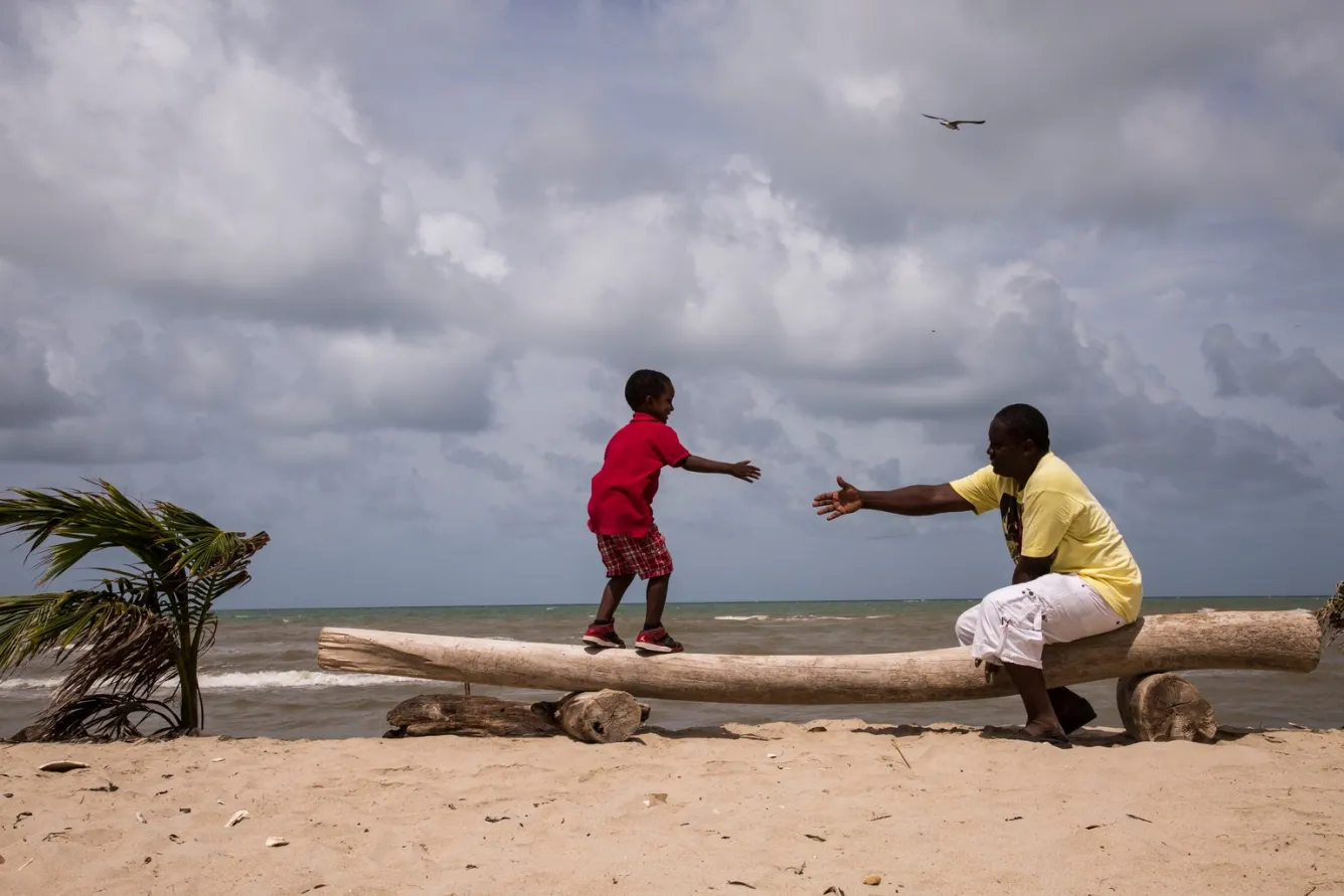 Four-year-old Orin spends his waking hours with his father, Marshall Mejia.