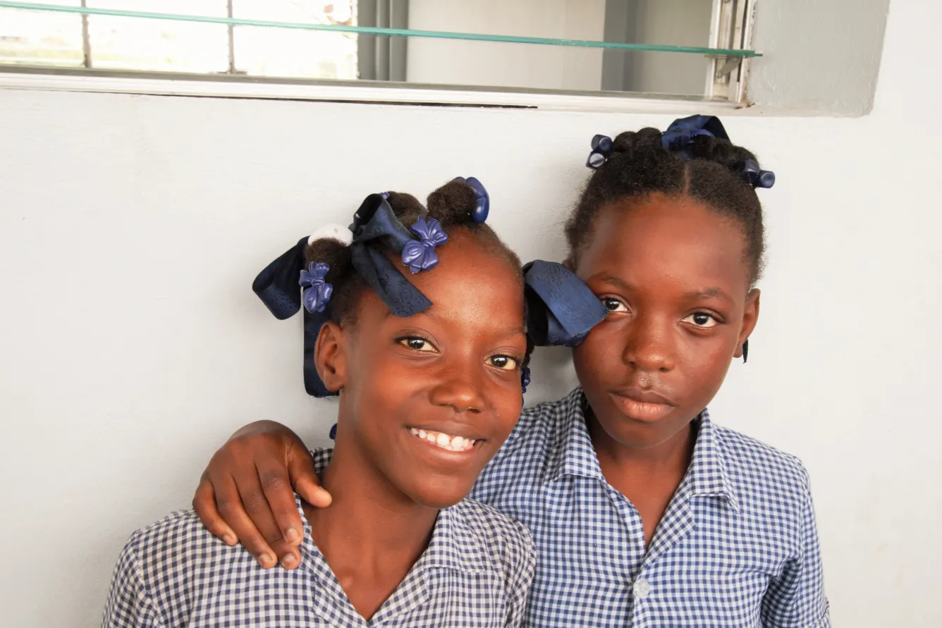 Ashleina and Pauleta are back at school.