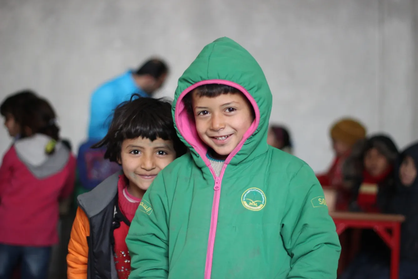 Seven-year-old Hasan, who had never seen the inside of a classroom before fleeing east Aleppo