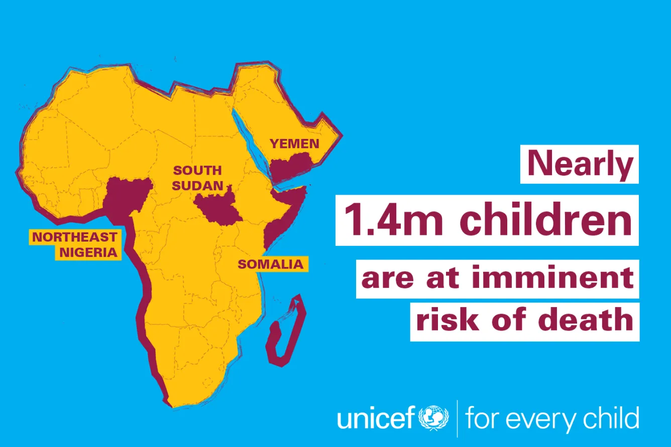 Map of four famines