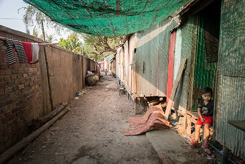 A child in Cambodia