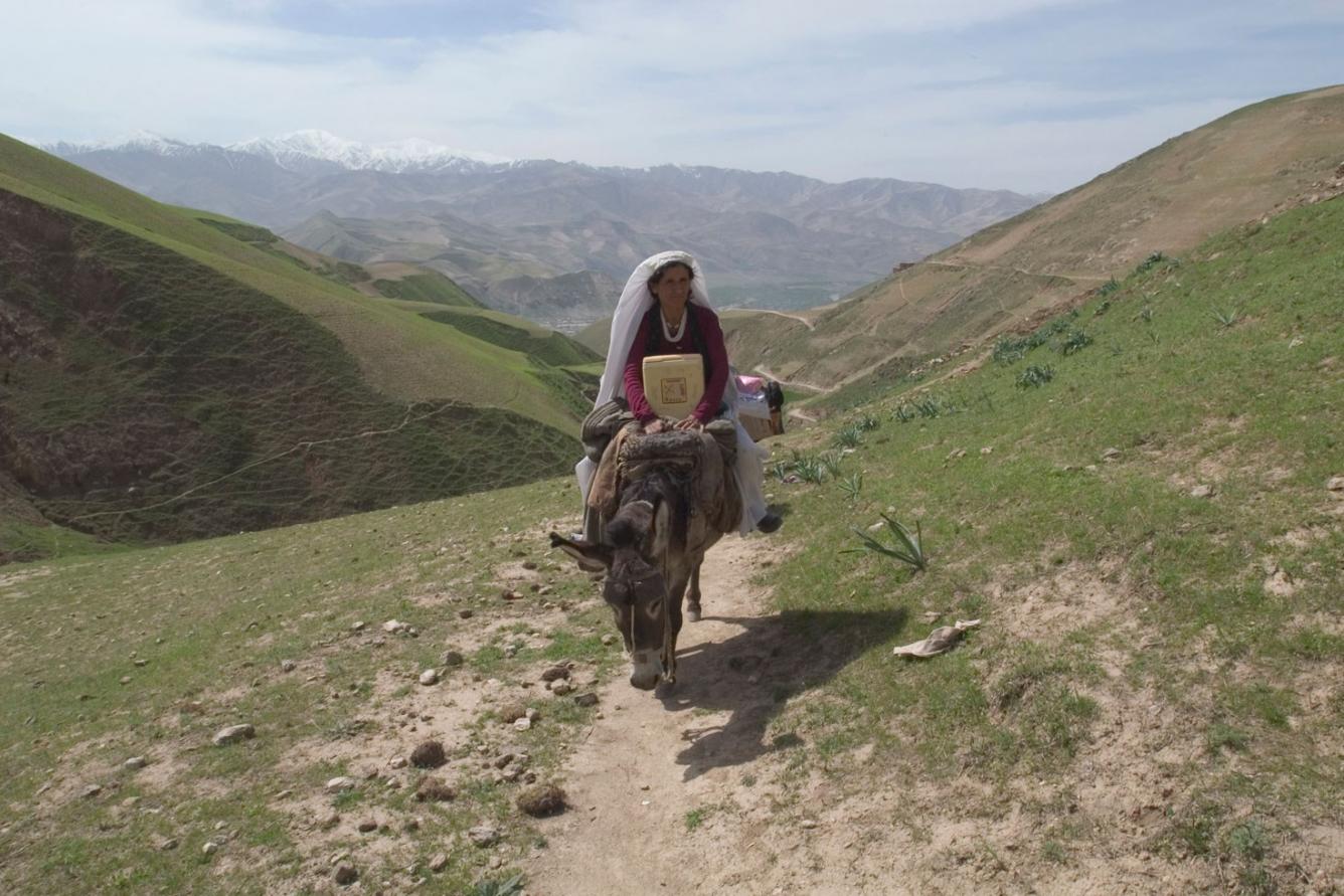 A health worker in north-east Afghanistan