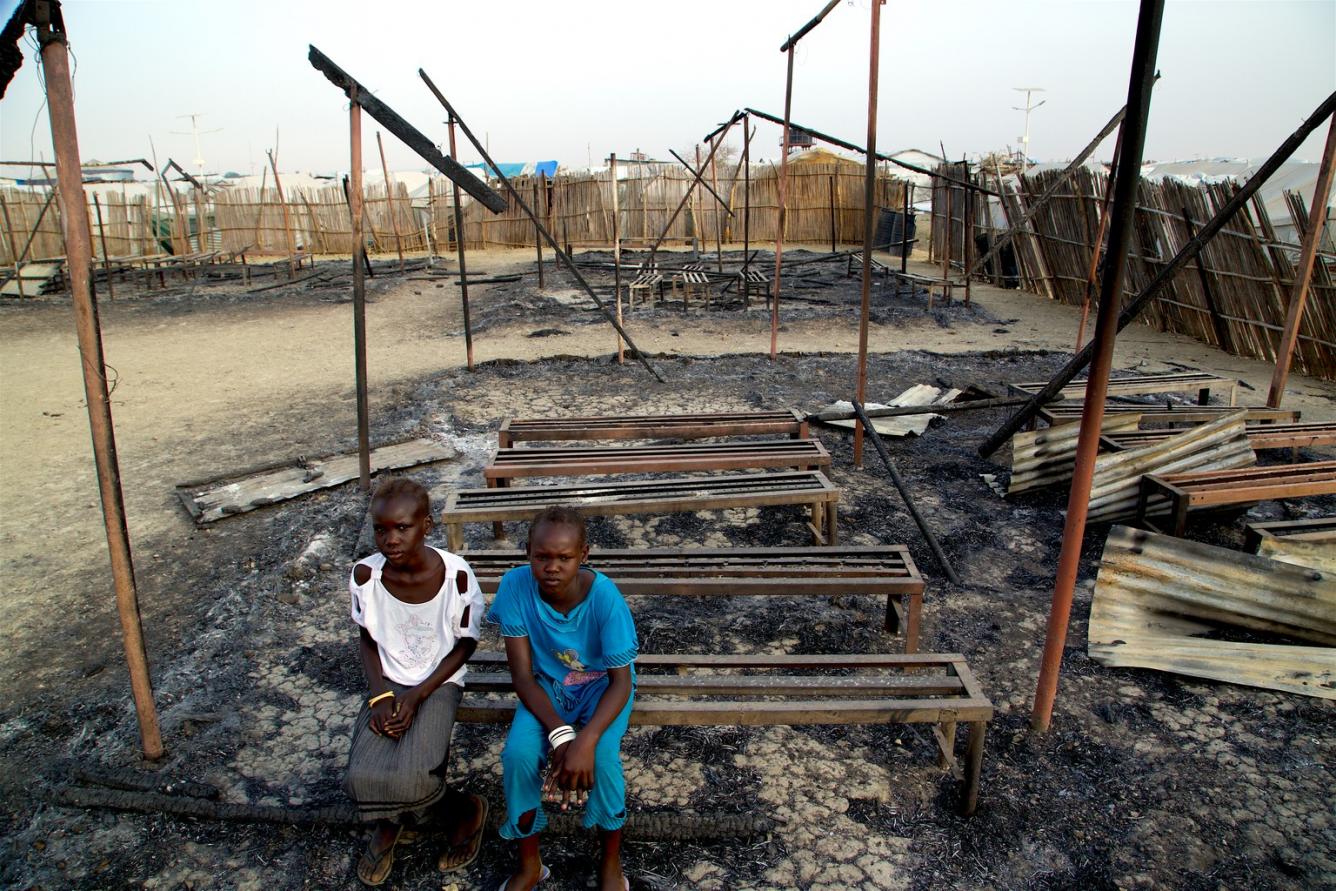 des filles à Malakal au Soudan du Sud