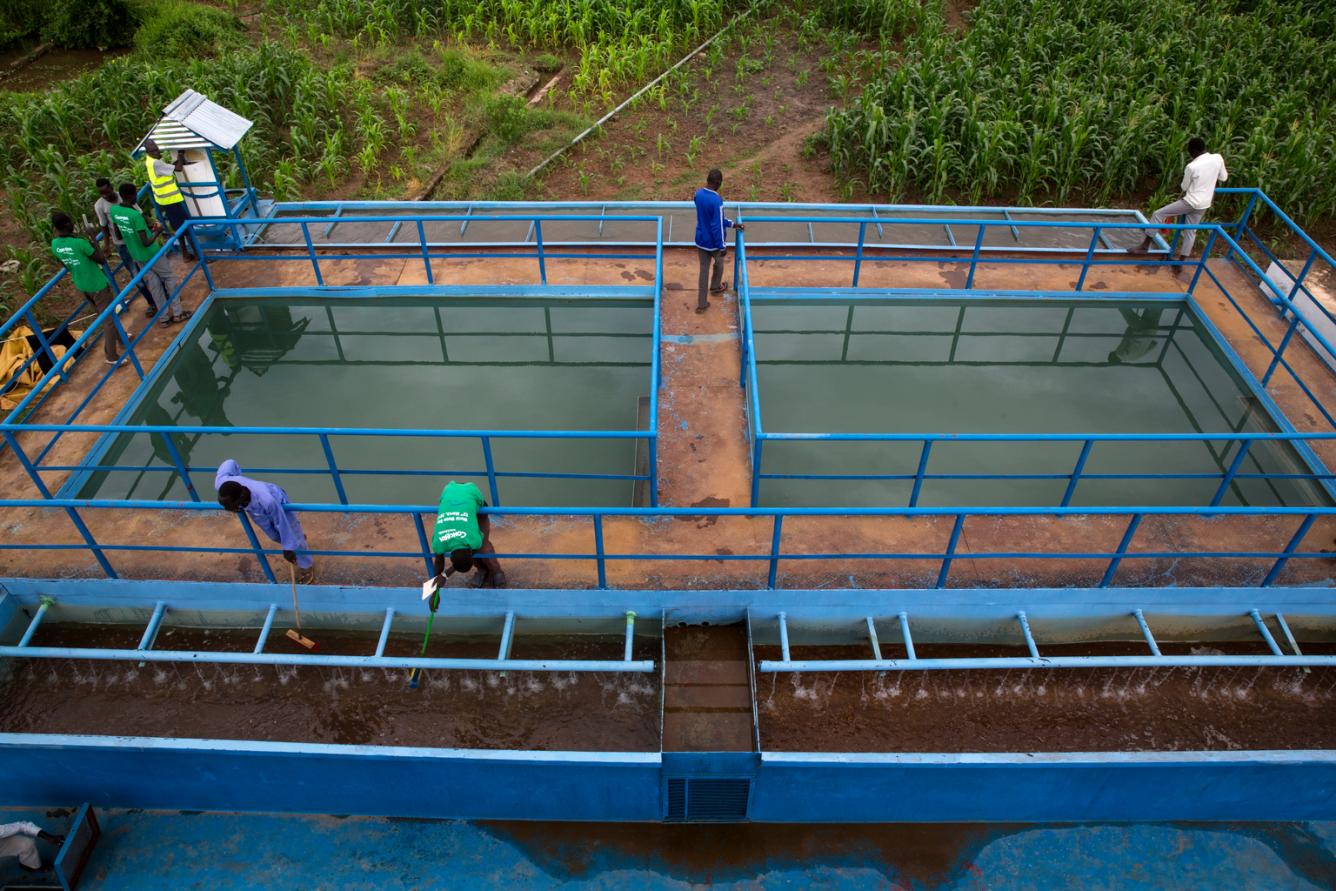 The water treatment plant in Bentiu.