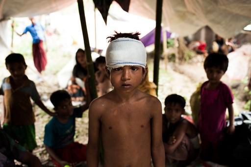 un enfant Rohingya