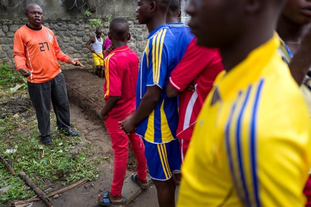 children participate in a gardening course at the transition centre