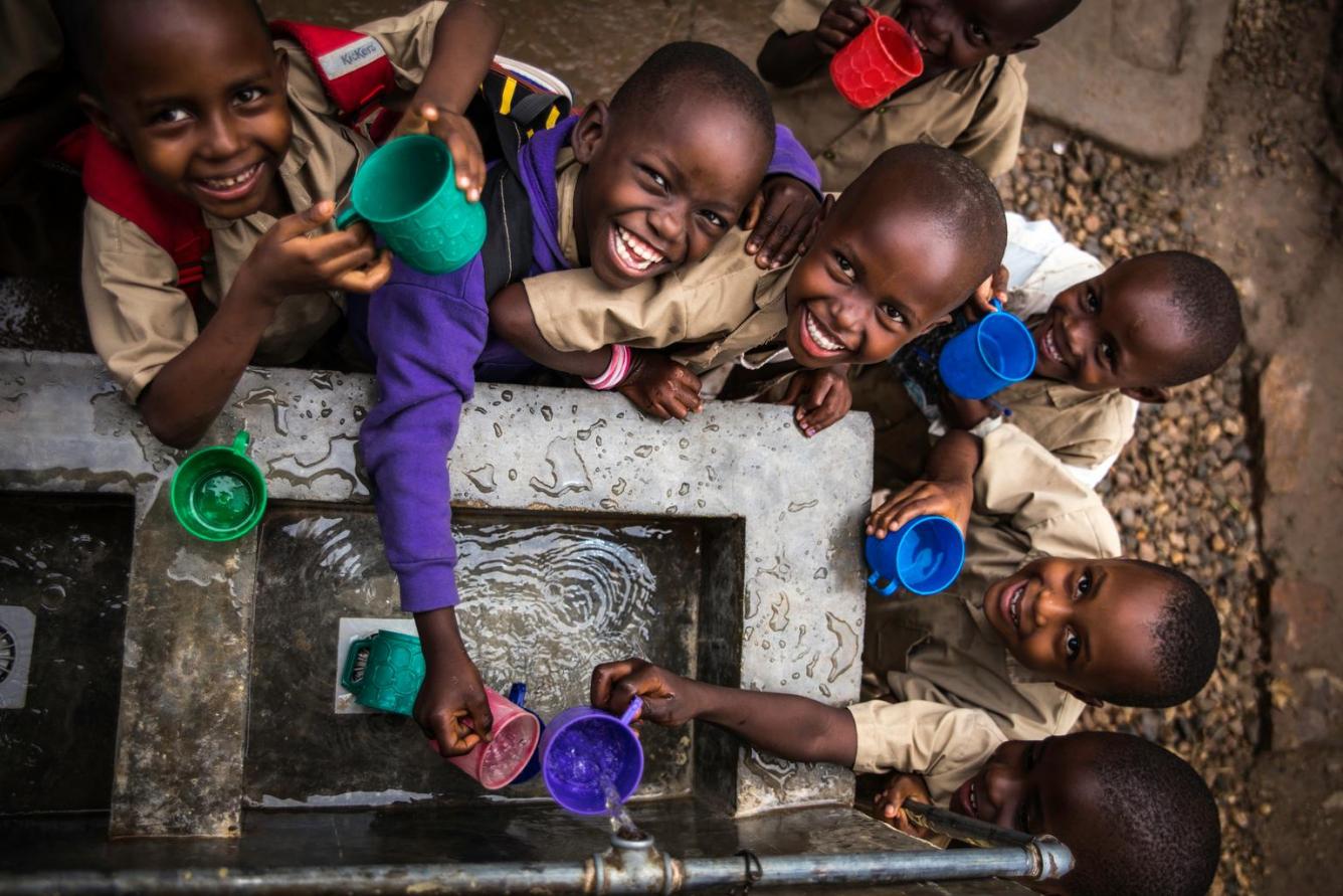 children water point Burundi