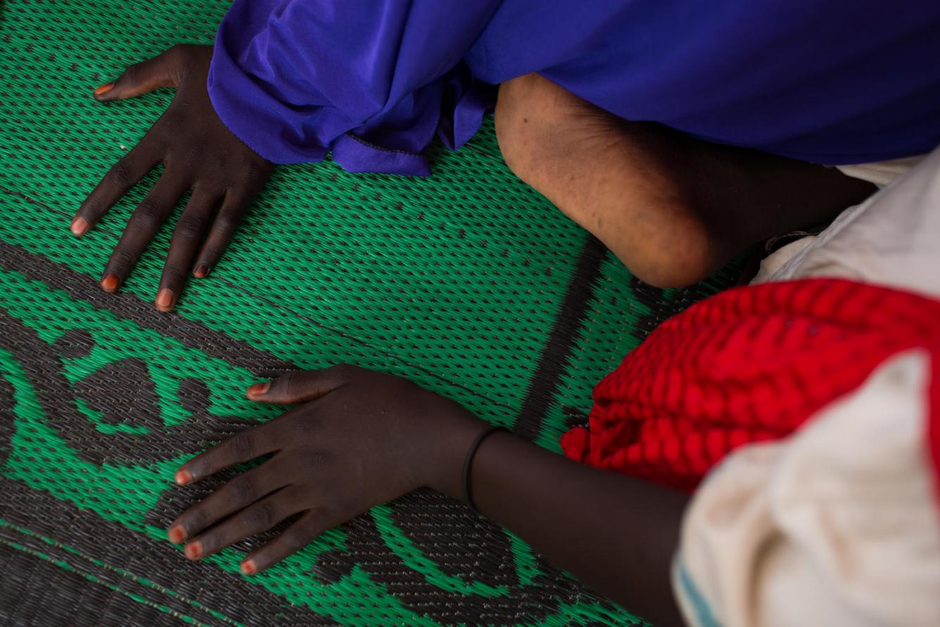 Girls that had been kidnapped and raped by Boko Haram in Muna Garage IDP camp
