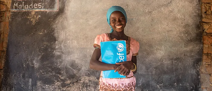 Girls’ education through UNICEF