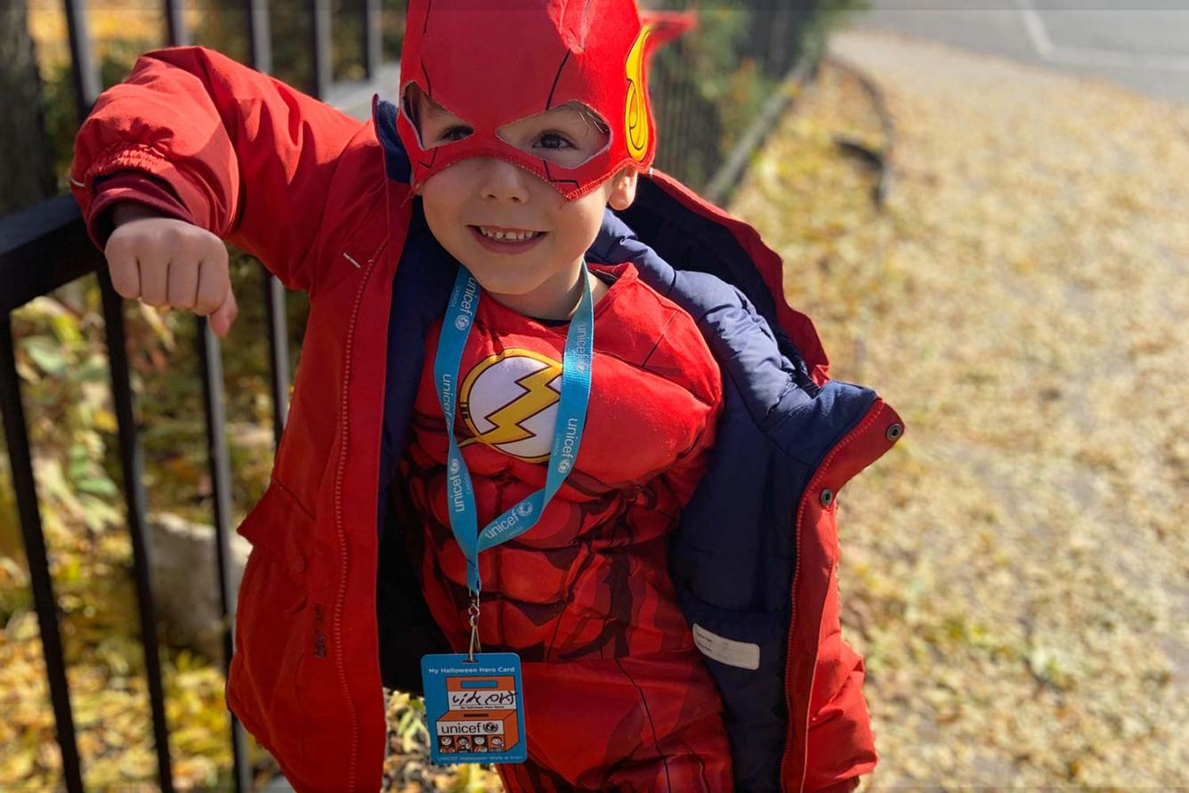 Halloween child participant