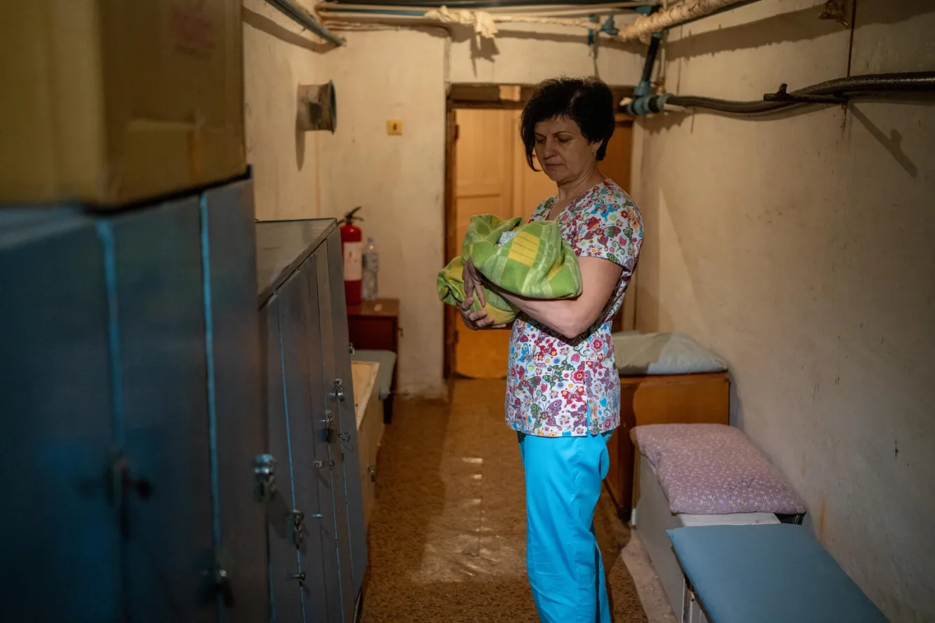 Senior midwife Olha Bahir