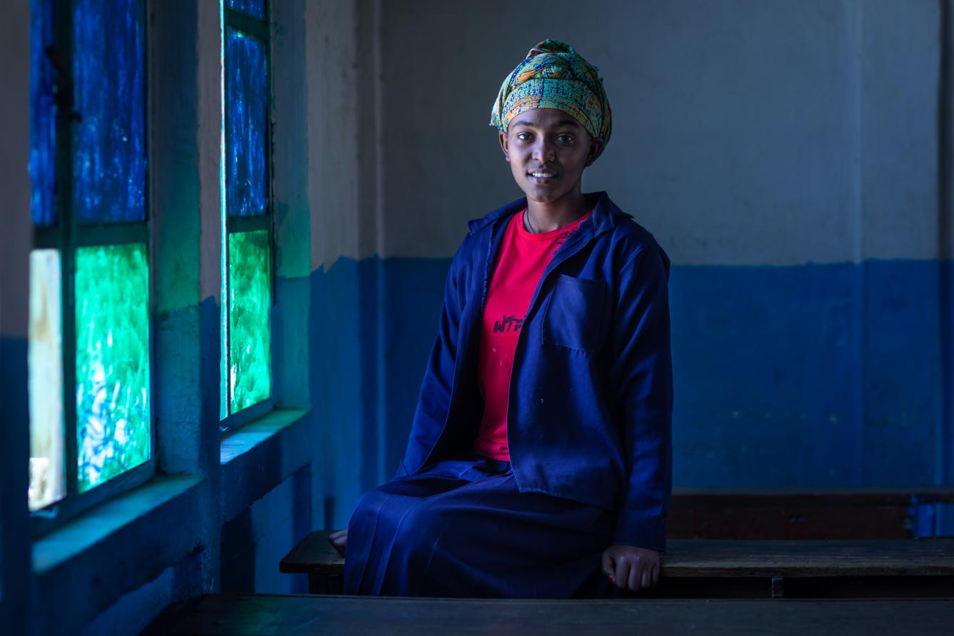 Until taking the iron and folic acid tablets, 15-year-old Aynye used to faint and feel tired at school.
