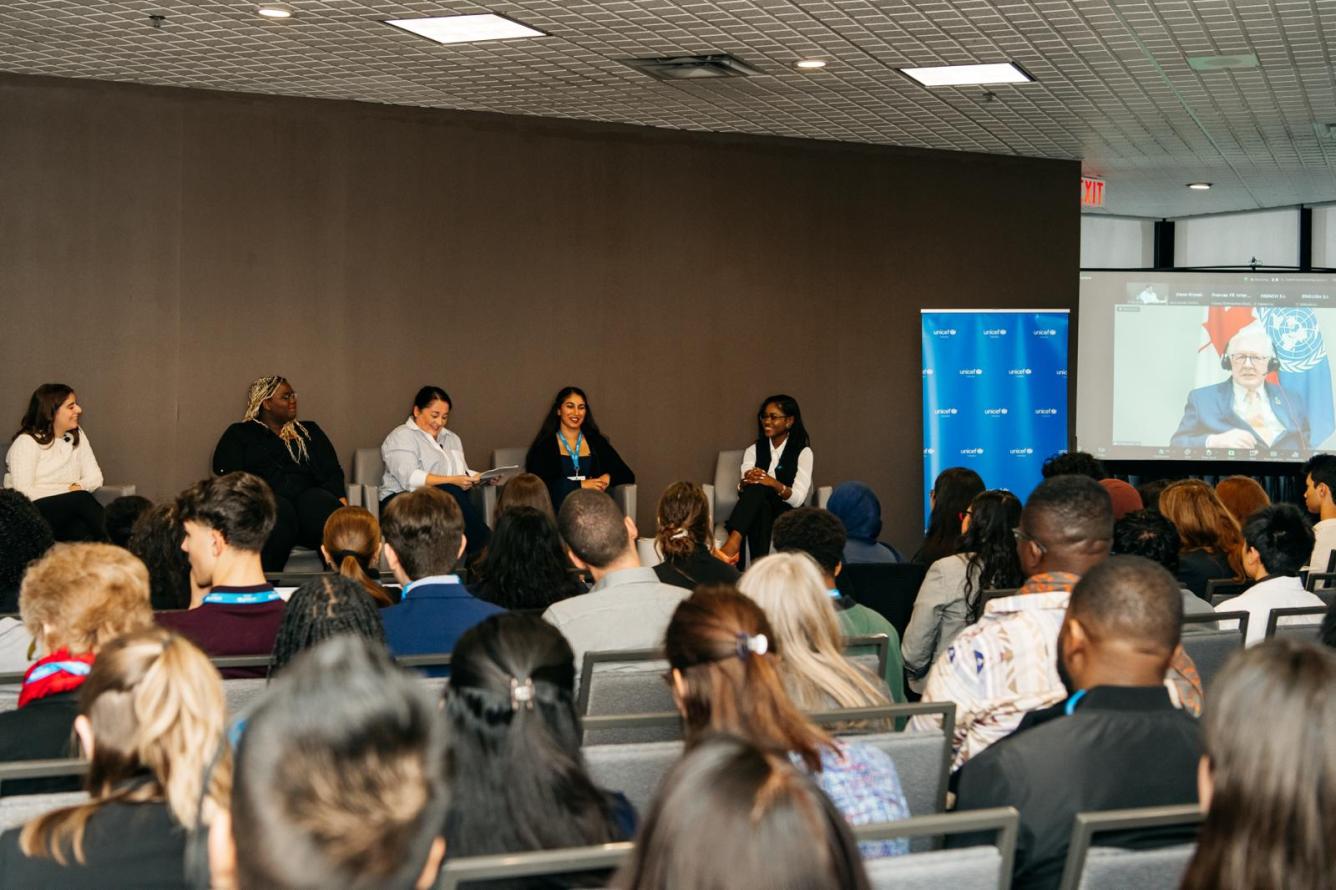 Youth advocates participated in a panel discussion during Youth Advocacy Summit in Ottawa