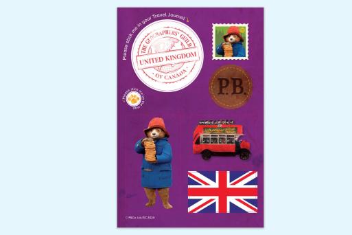 Image of Paddington-themed stickers to be used in educational activities.