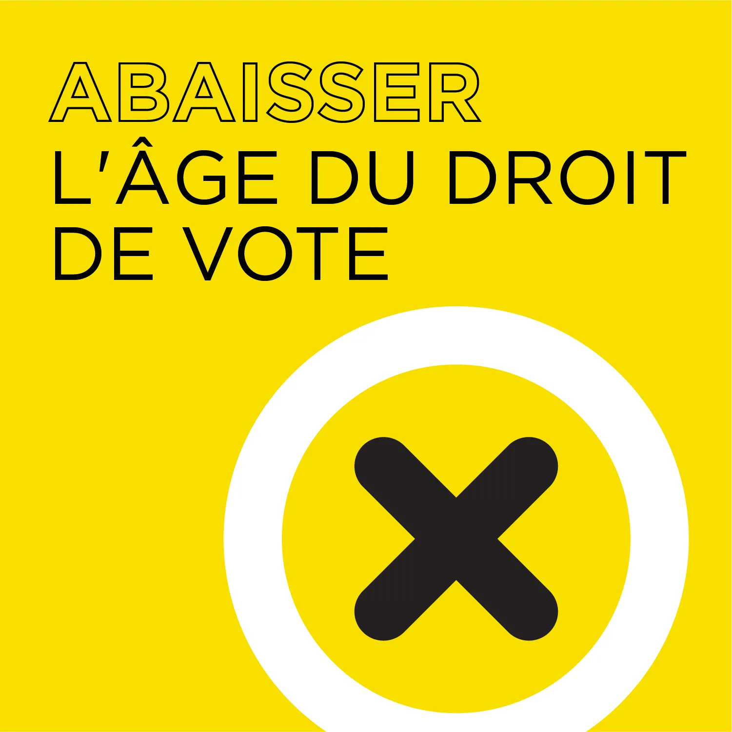 Abaisser l'âge du droit de vote
