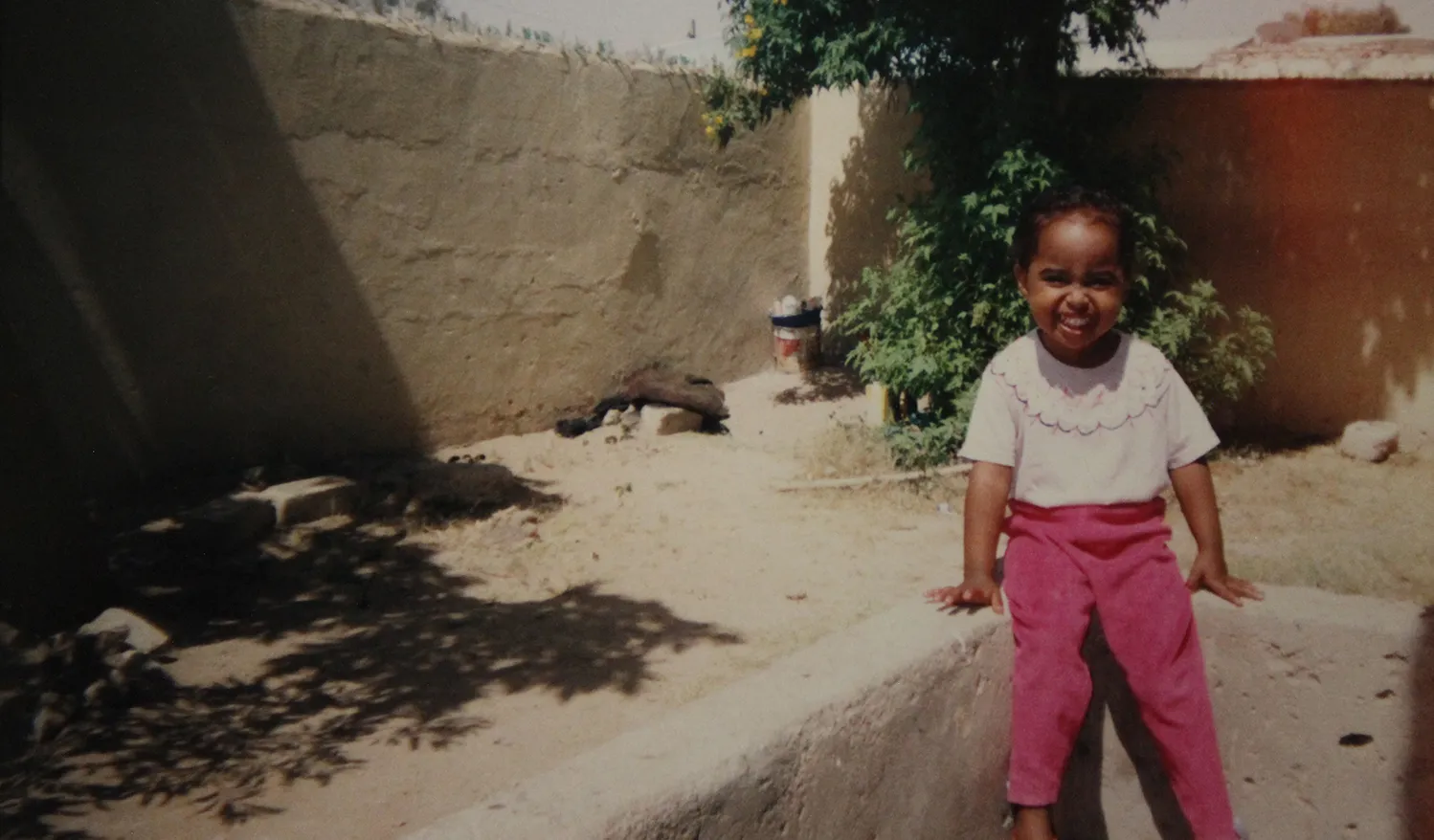 Safia as a child in Somalia.