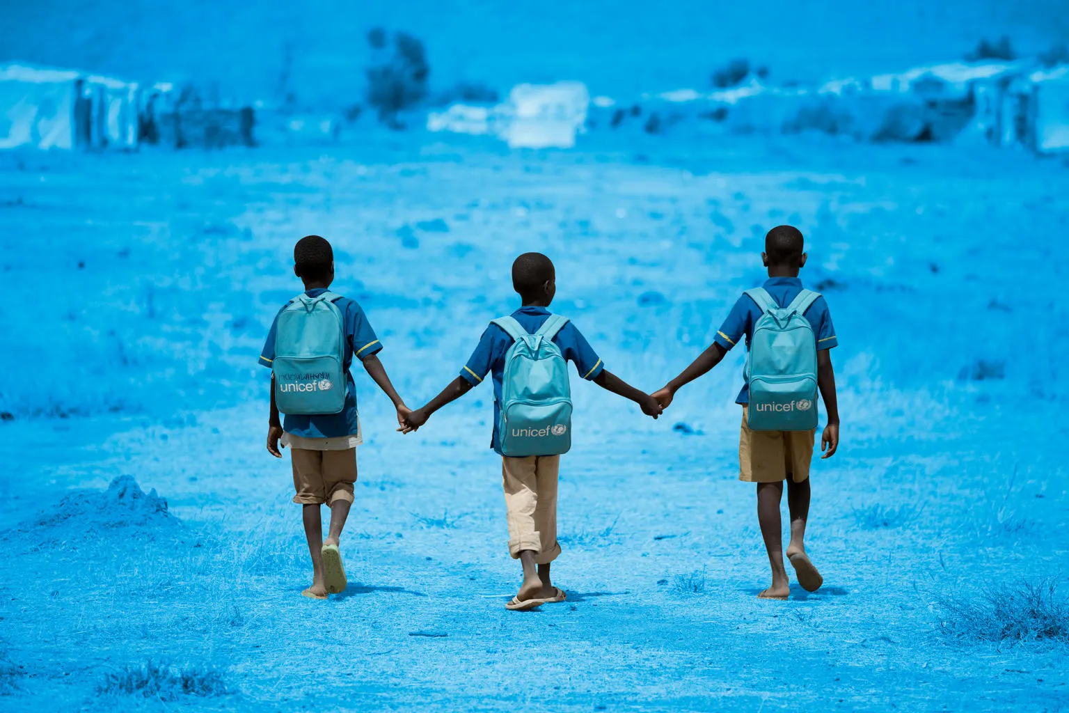 children walking unicef