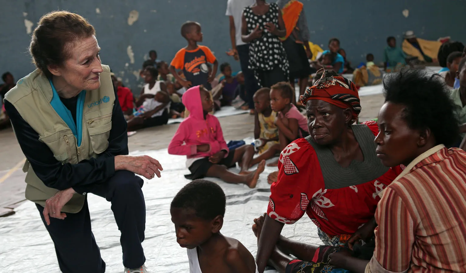 Henrietta Fore visites la région de Beira, Mozambique