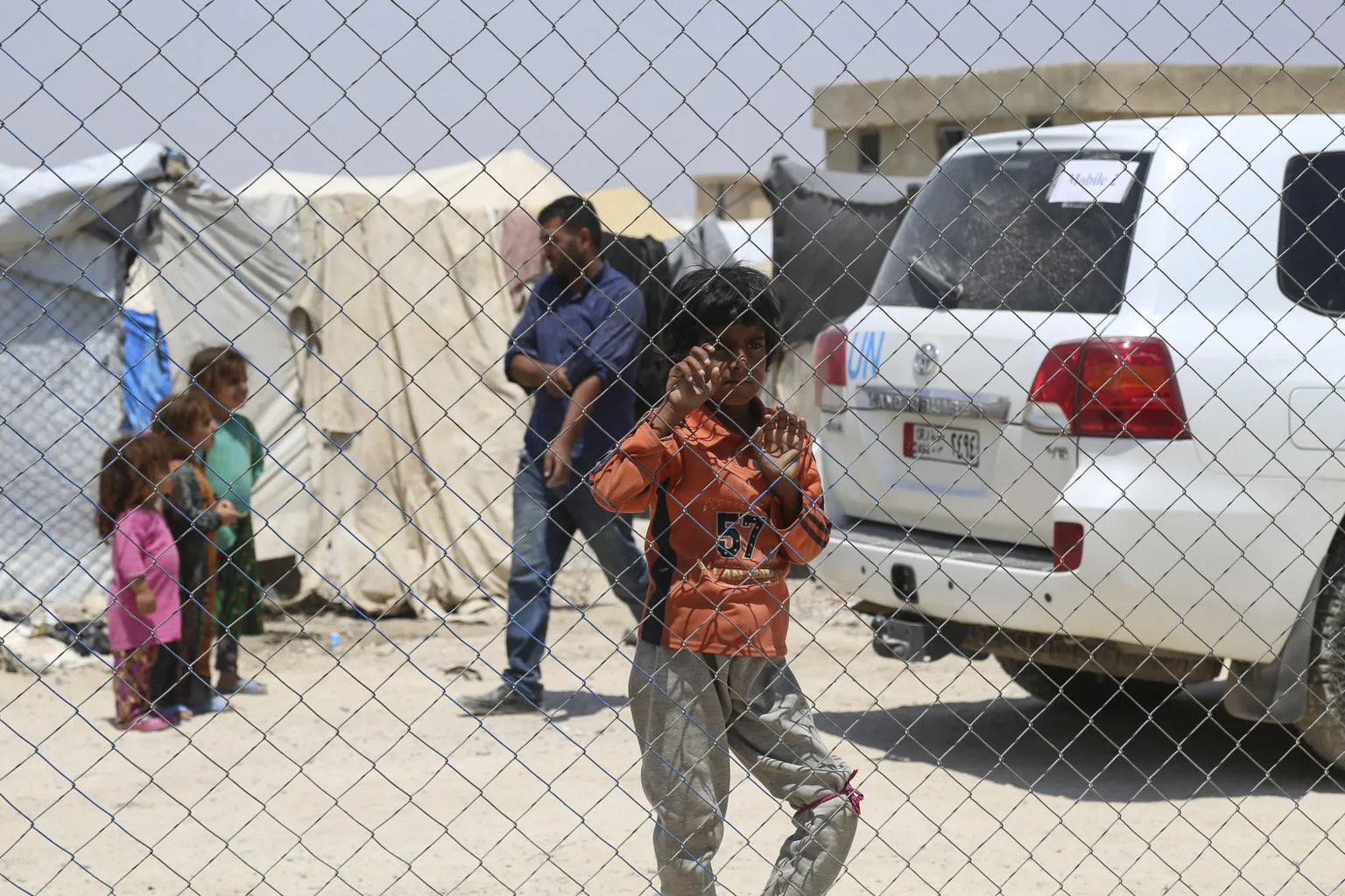Boy at Al-Hol camp, northeast Syria