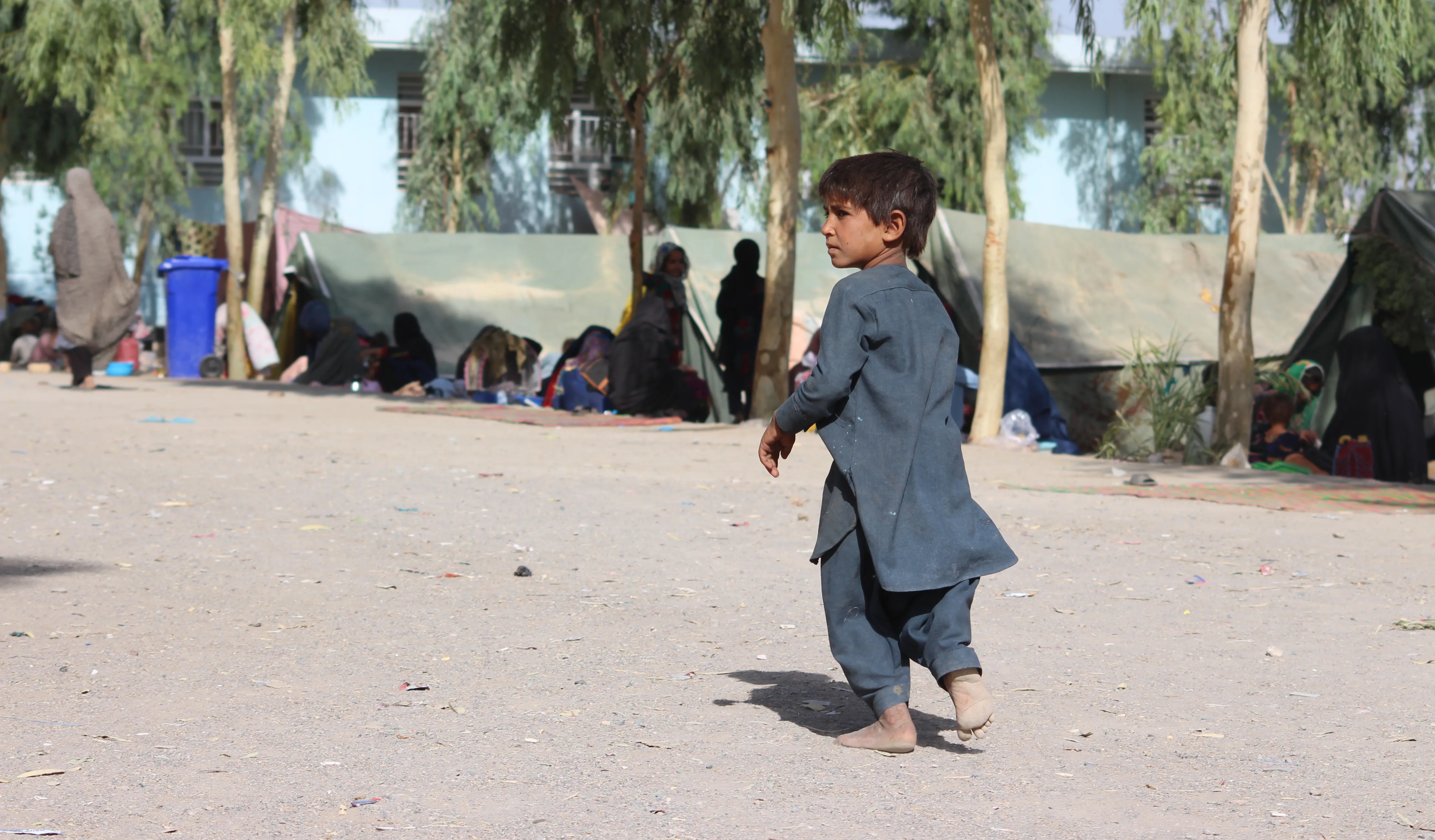 Mohibullah, 11 years old, from Kandahar City District 7, moved to the Haji IDP camp due to war and conflict, while he was in fourth grade in his hometown. Now he has not acess to school.  In the last few months, the conflict has escalated and there are over 18 million people in need of humanitarian assistance. 4 million children are out of school. Around 400,000 people have left their homes to seek refuge; over half are children.