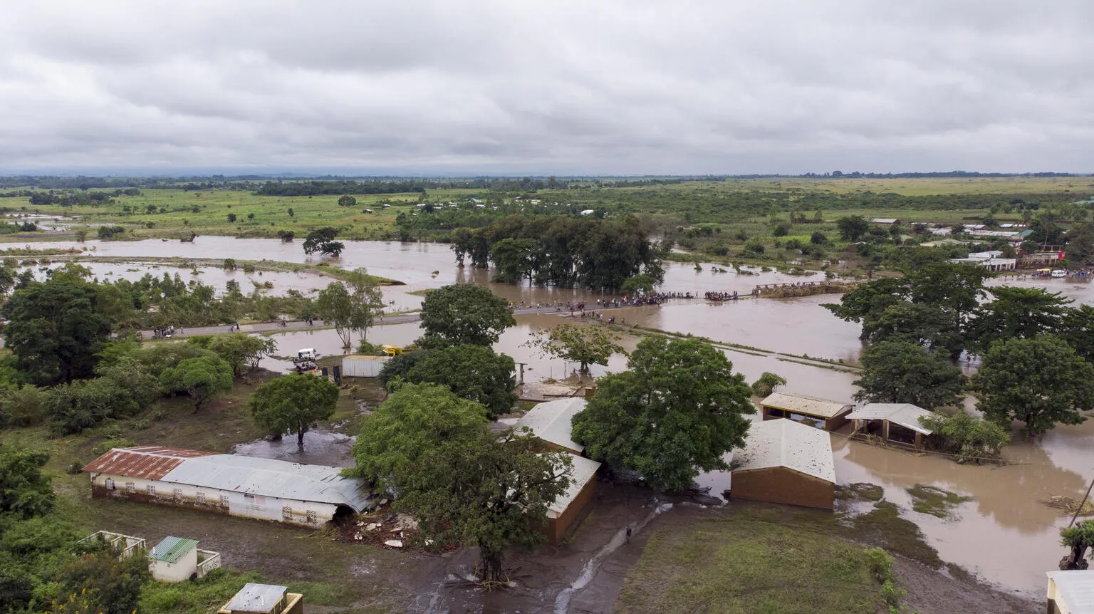 Classroom, Feeding Shelters, Kitchen, Teachers Houses, Toilets and Headteachers Office at Chingoli Primary School in Mulanje District, surbmerged in the waters of Thuchila river due to cyclone Freddy.