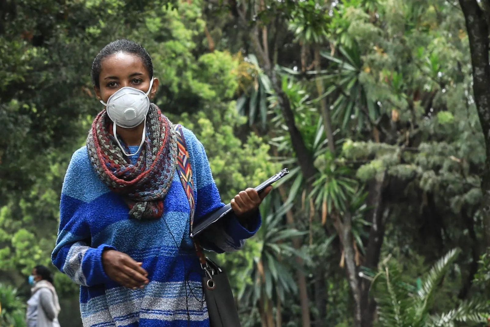 A social worker in Ethiopia.