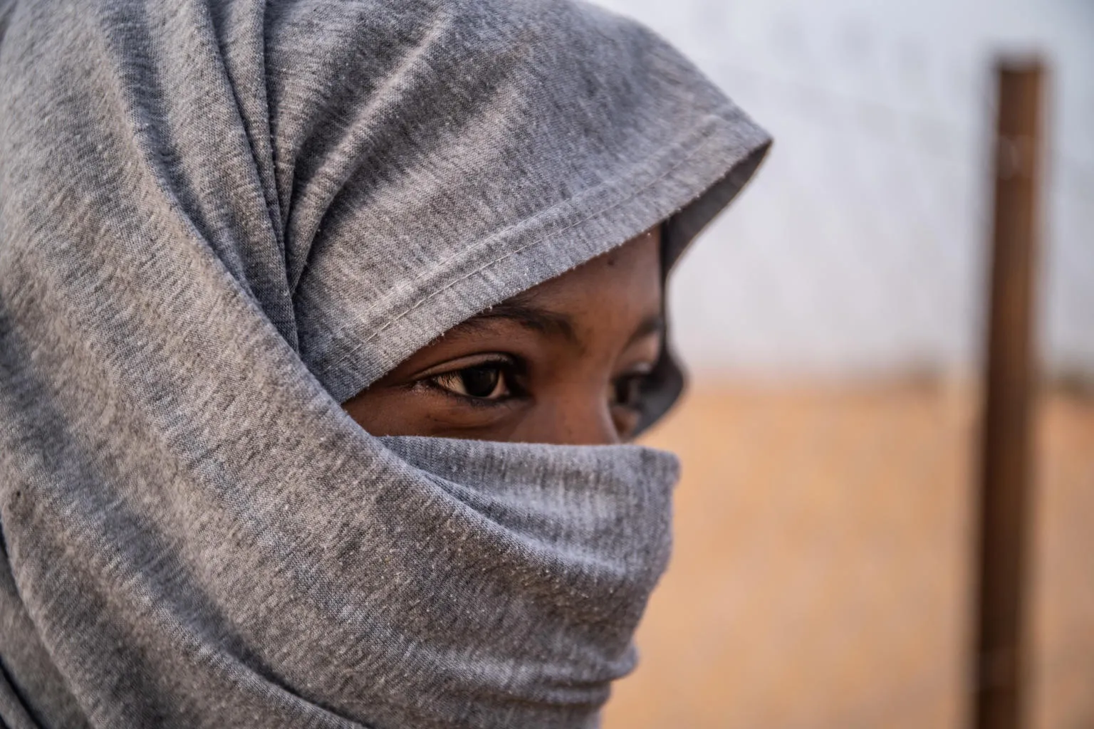 Amina 17 from Dafur dreams of an education.