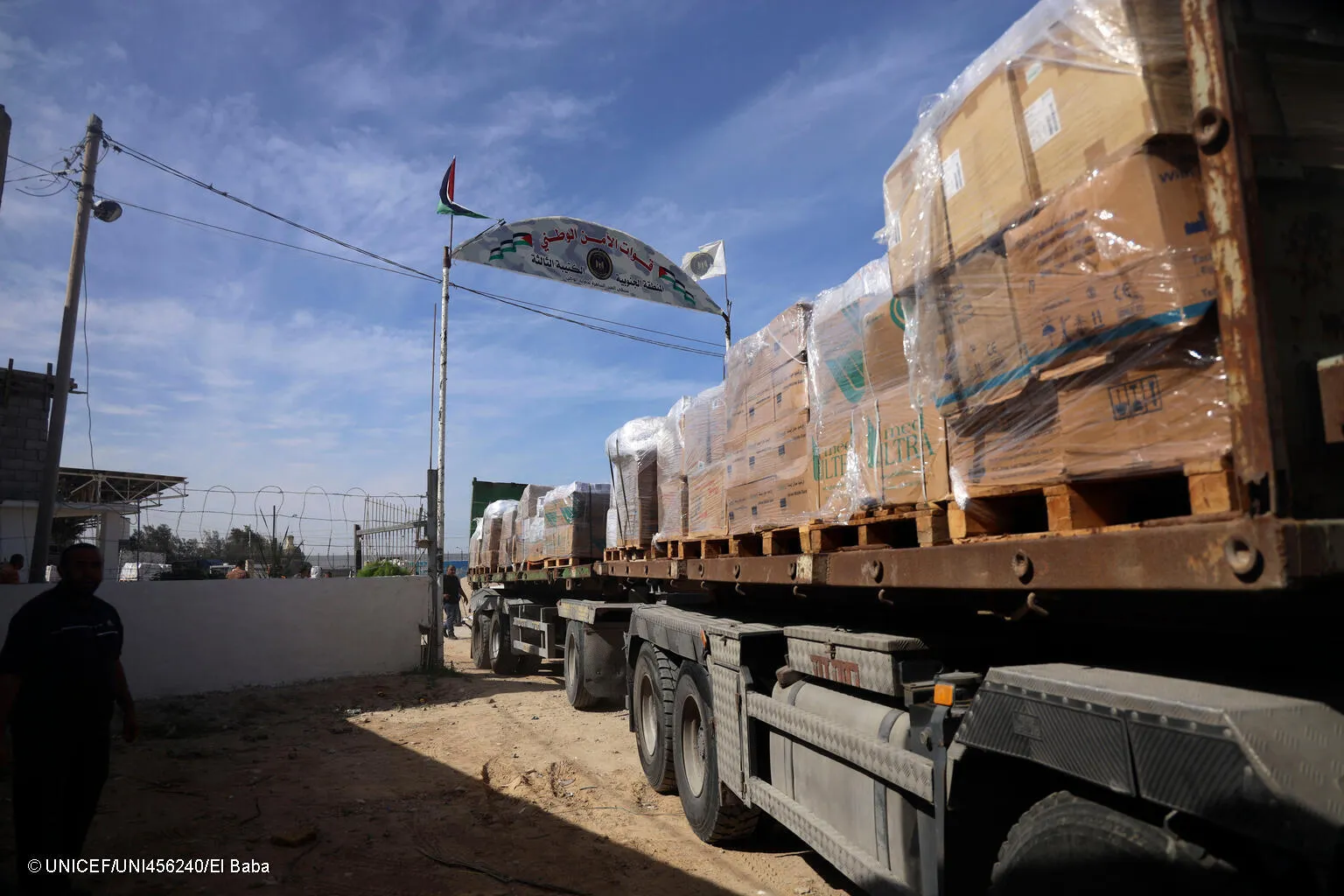 First deliveries of life-saving supplies for children enter Gaza