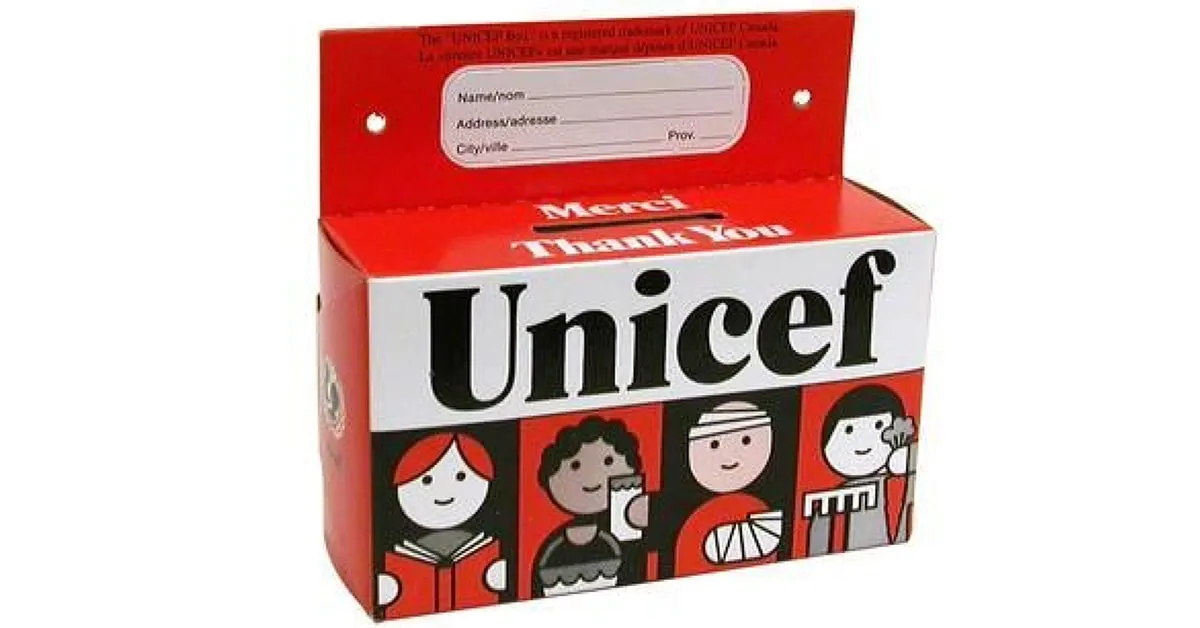 Vintage UNICEF Halloween box