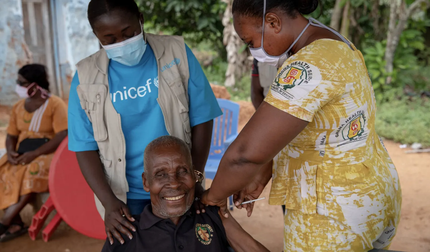 person receiving a vaccination