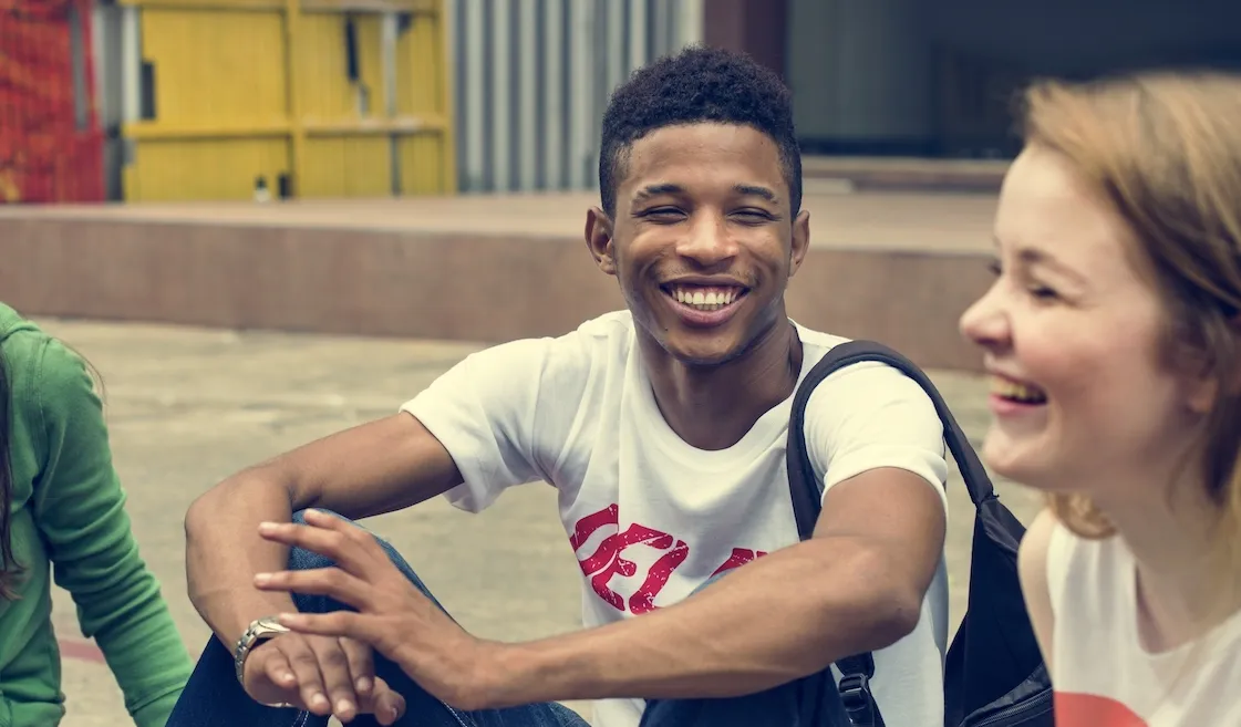 Group of happy, smiling youth.