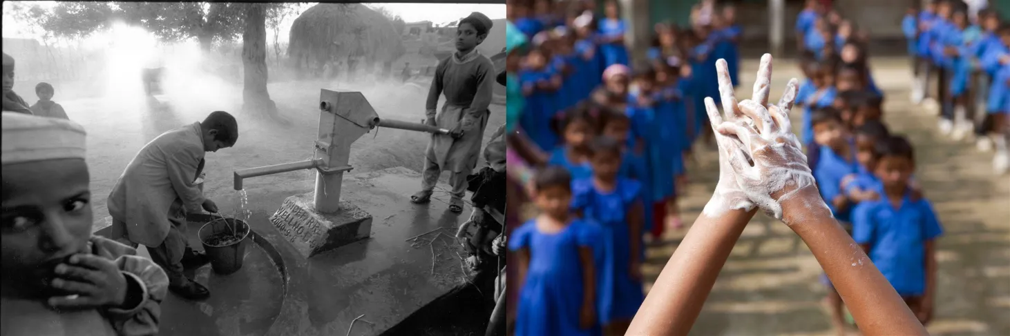 © UNICEF/UNI120967/LeMoyne and © UNICEF/UNI122066/Haque