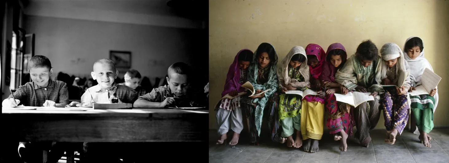© UNICEF/UNI43103/Unknown and © UNICEF/UNI46382/Isaac
