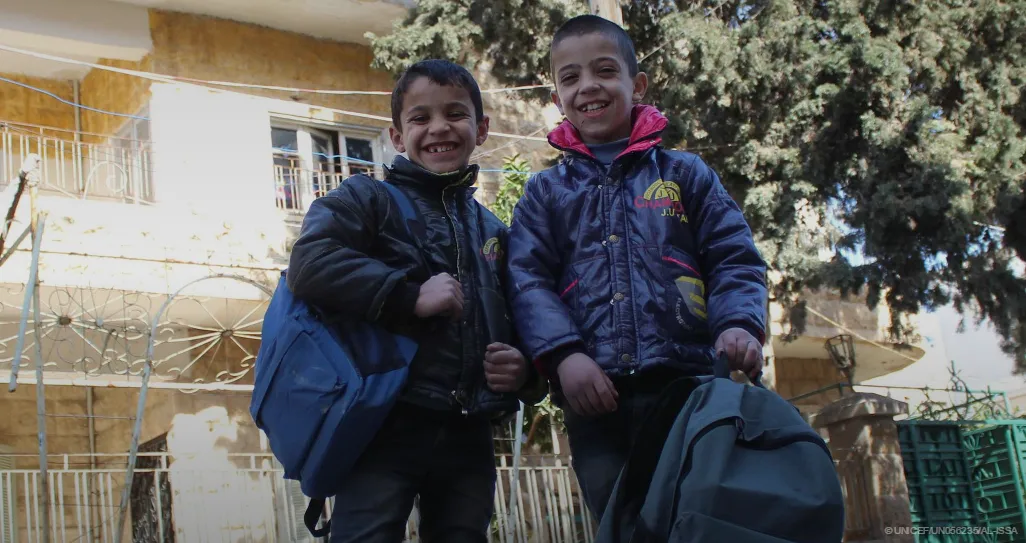 Millions of children like Mohammad have lost everything to conflict in Syria. 