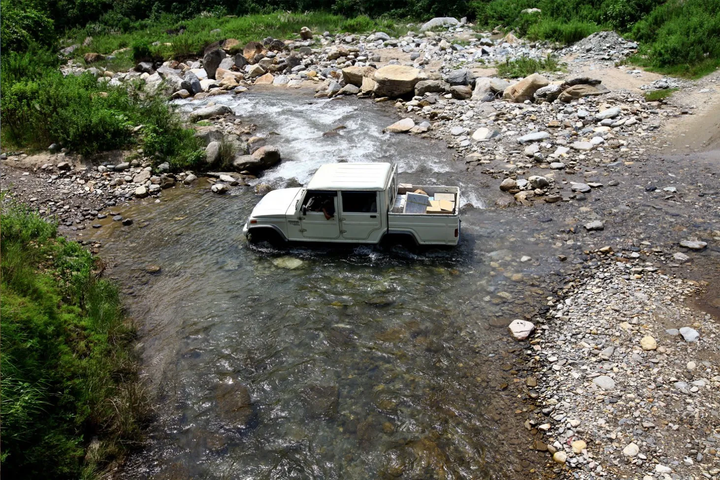 Crossing difficult terrain