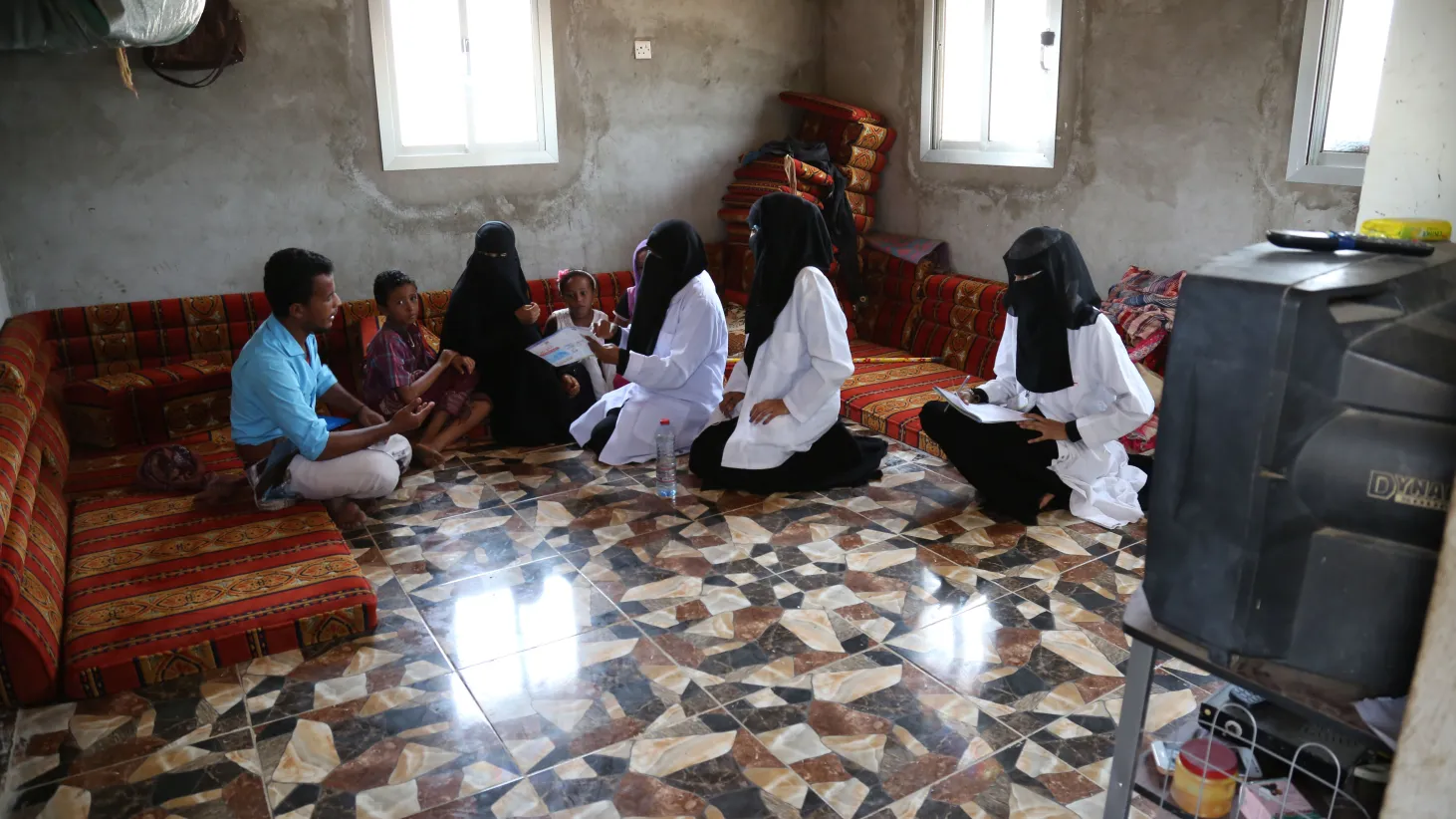 Muhtab and her team visit a family