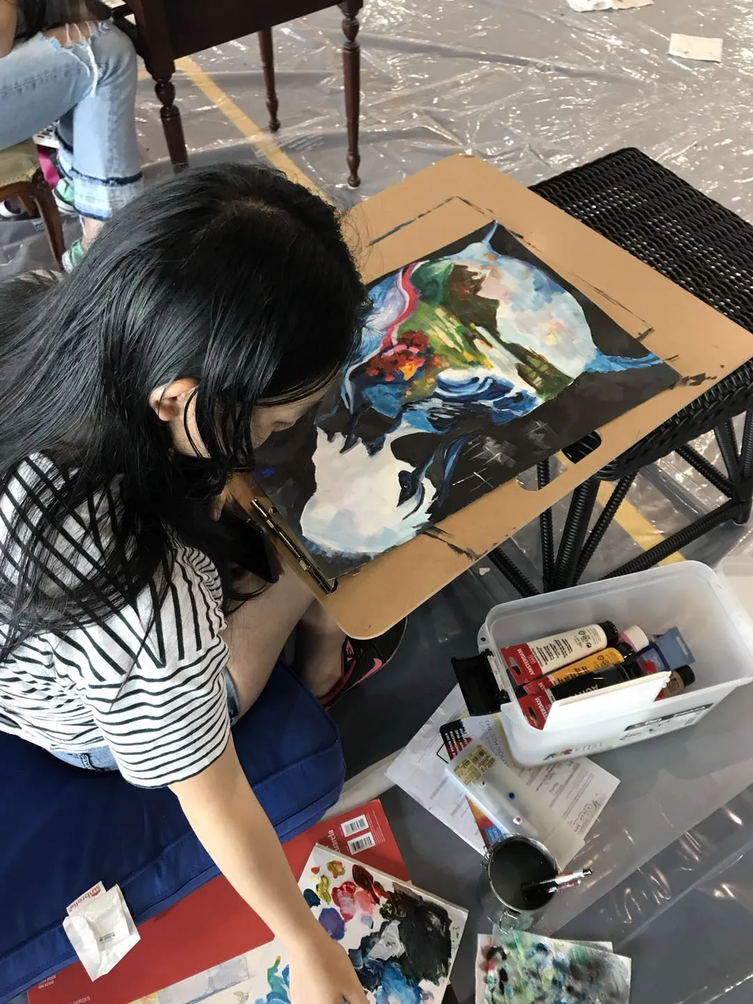 Youth painting