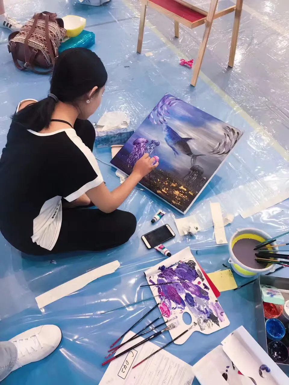 Youth painting